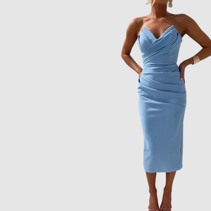 Kristýna - Elegantní Šaty Bez Ramínek