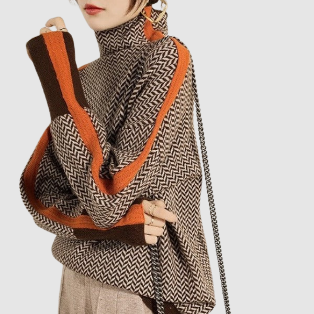 Alžběta - Svetr s vysokým límcem