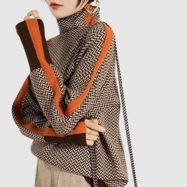 Alžběta - Svetr s vysokým límcem