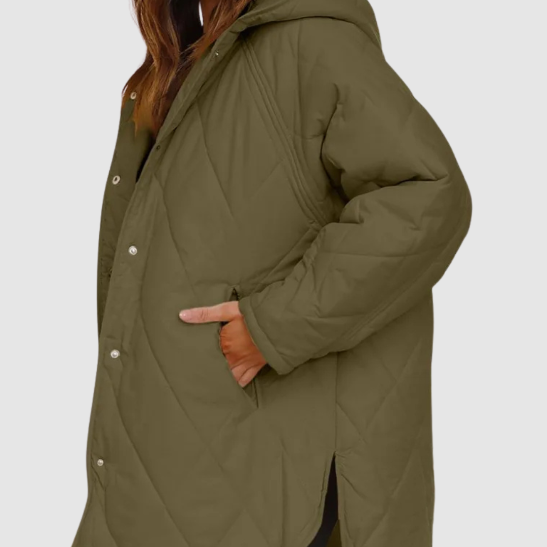 Kristýna - Přehnaně velký zimní kabát s kapucí