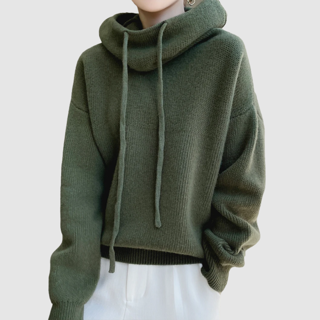 Ella - Pohodlný Mikina s Kapucí