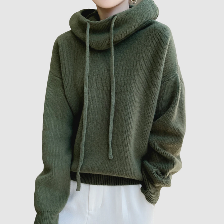 Ella - Pohodlný Mikina s Kapucí