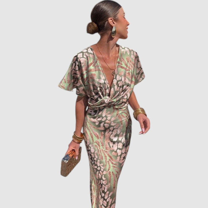 Elena - Sofistikované hedvábné šaty