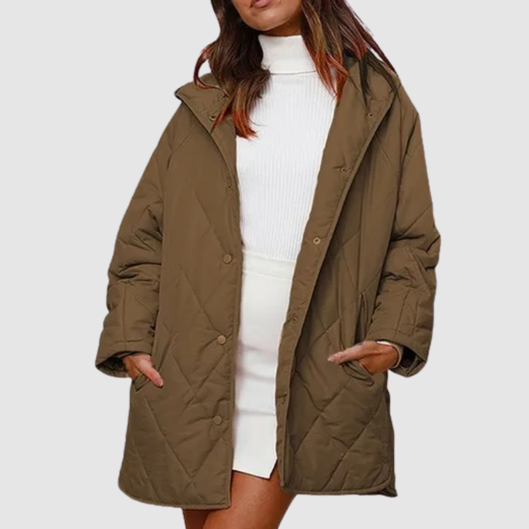 Kristýna - Přehnaně velký zimní kabát s kapucí