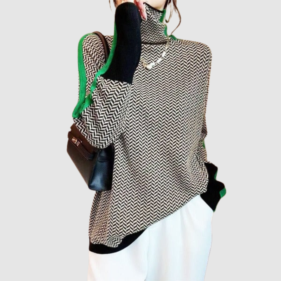 Alžběta - Svetr s vysokým límcem