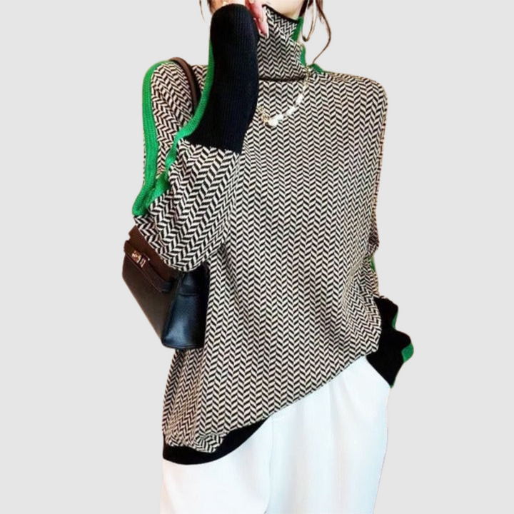 Alžběta - Svetr s vysokým límcem