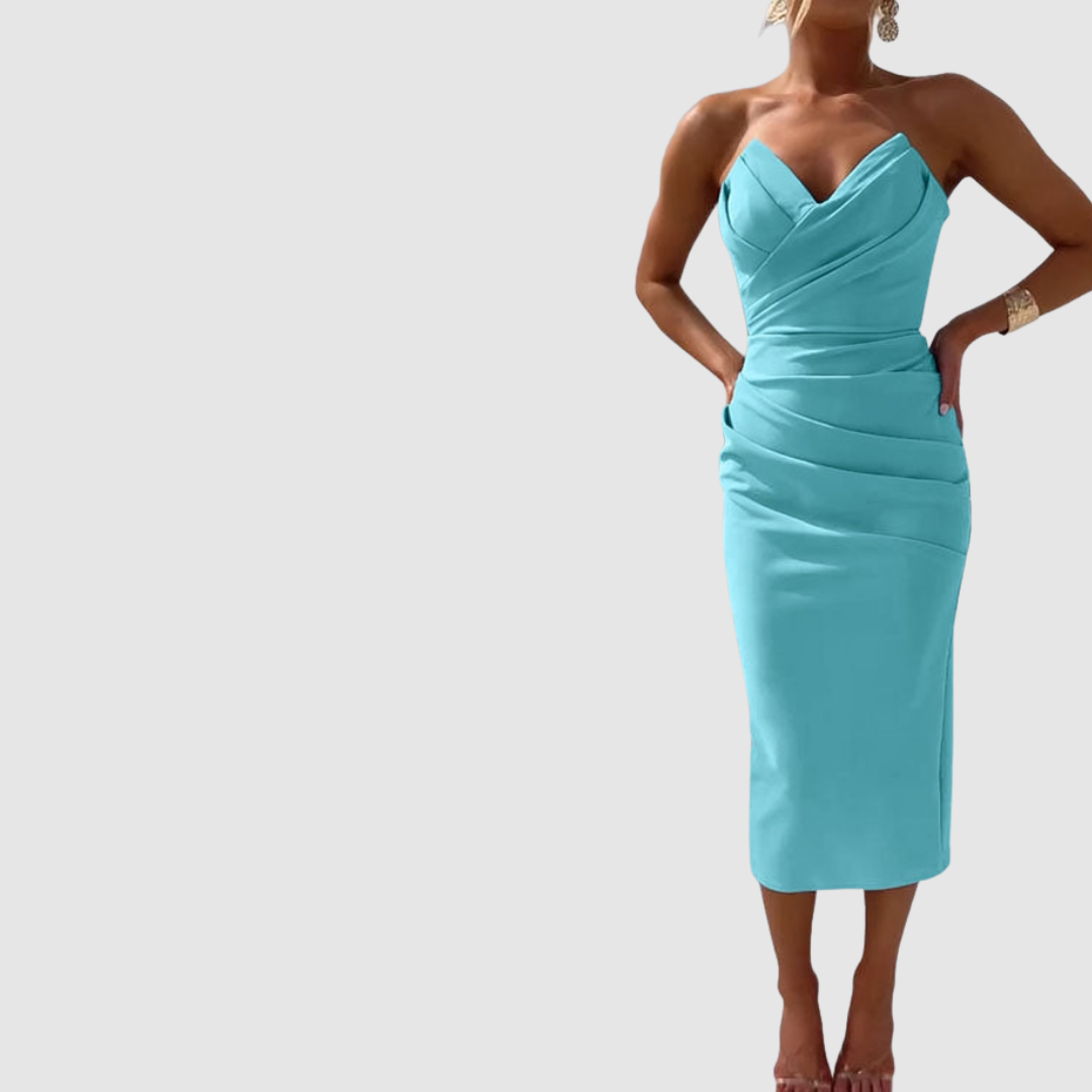 Kristýna - Elegantní Šaty Bez Ramínek