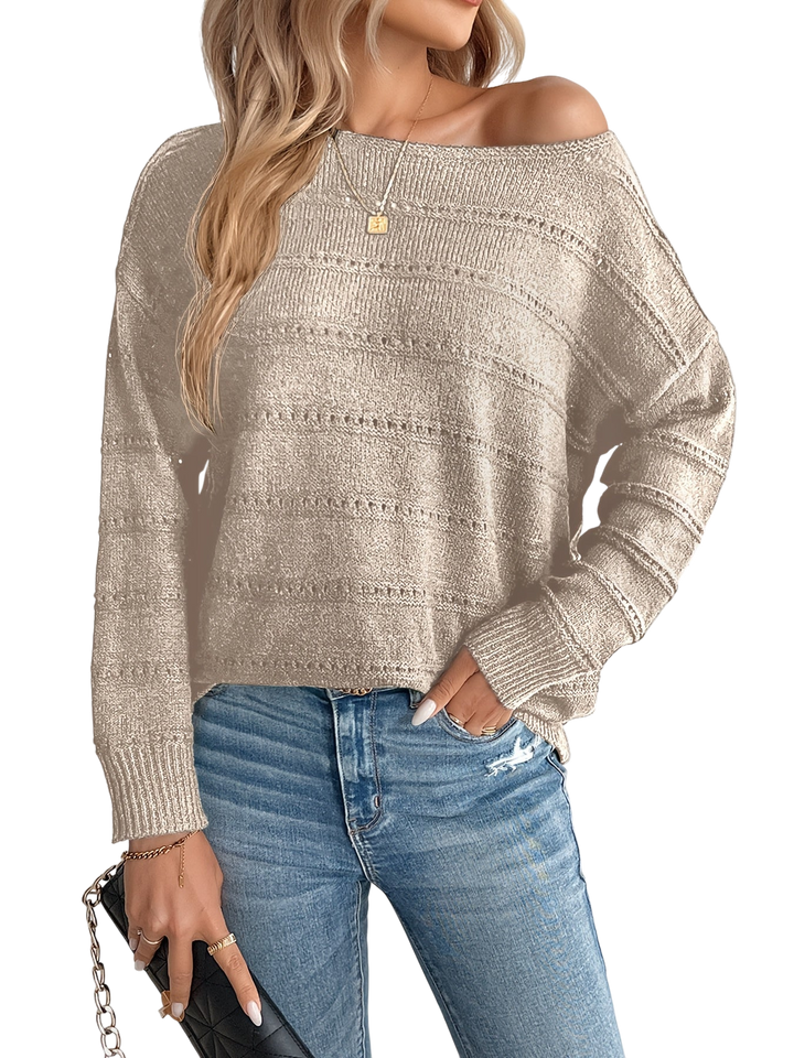 EZORA - Elegantní prošívaný svetr