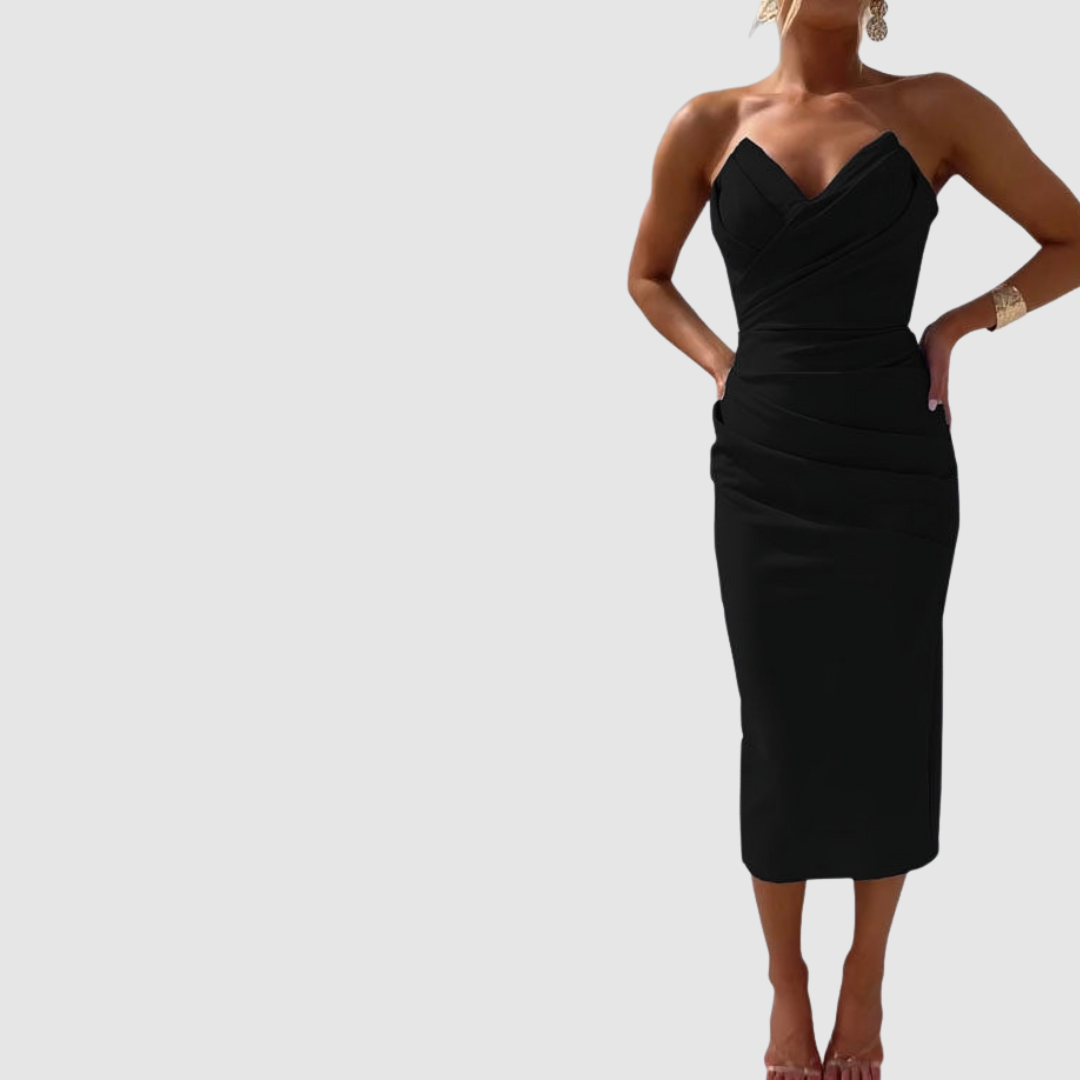 Kristýna - Elegantní Šaty Bez Ramínek