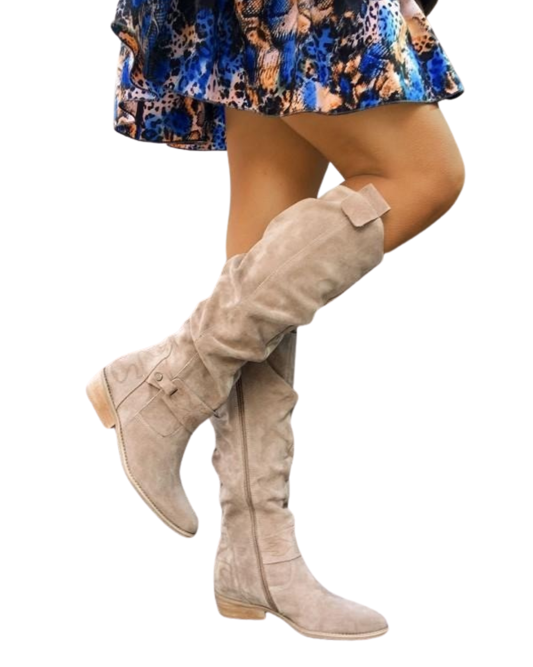 EZORA – Teplé semišové kozačky pro ženy