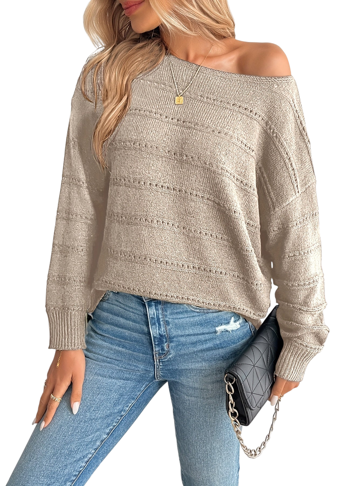 EZORA - Elegantní prošívaný svetr