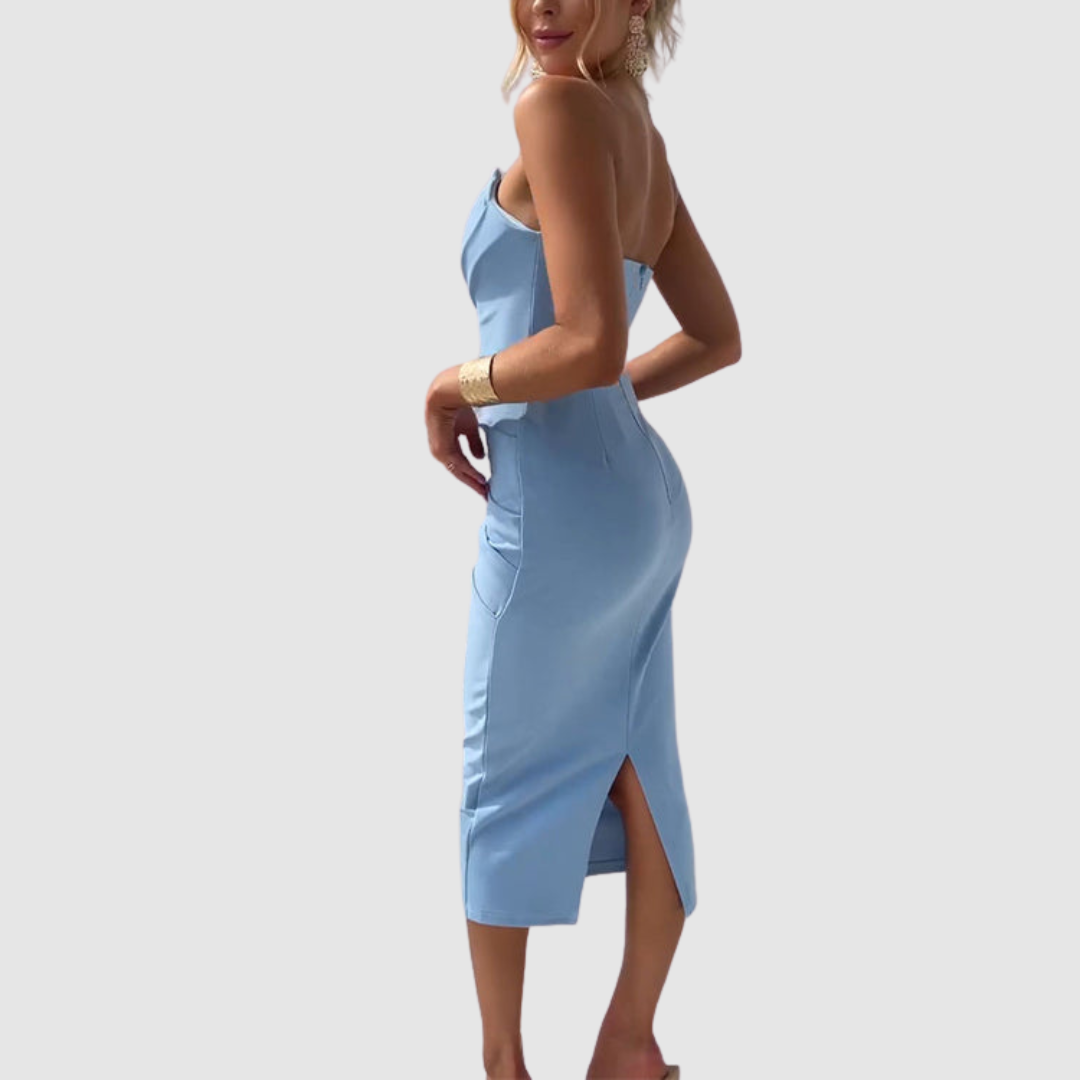 Kristýna - Elegantní Šaty Bez Ramínek