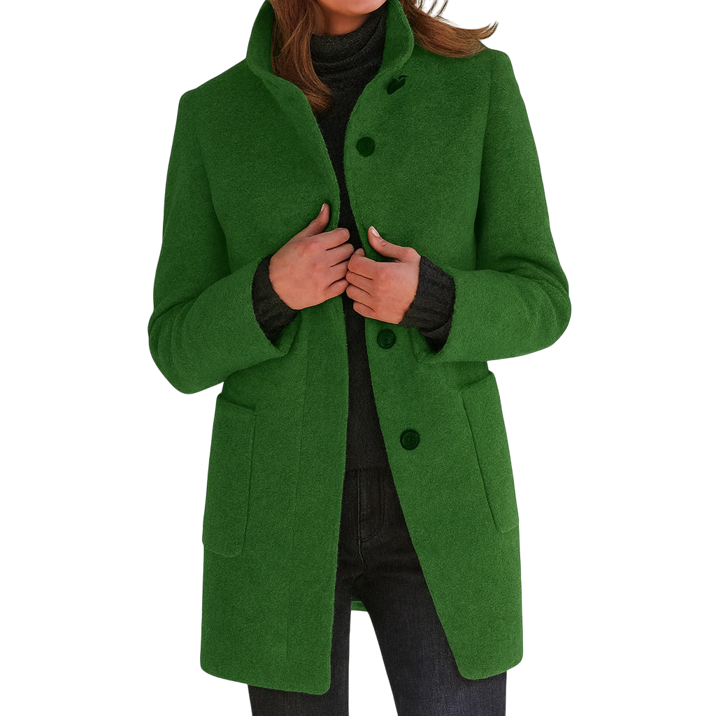 EZORA – Dámský kabát s vysokým límcem