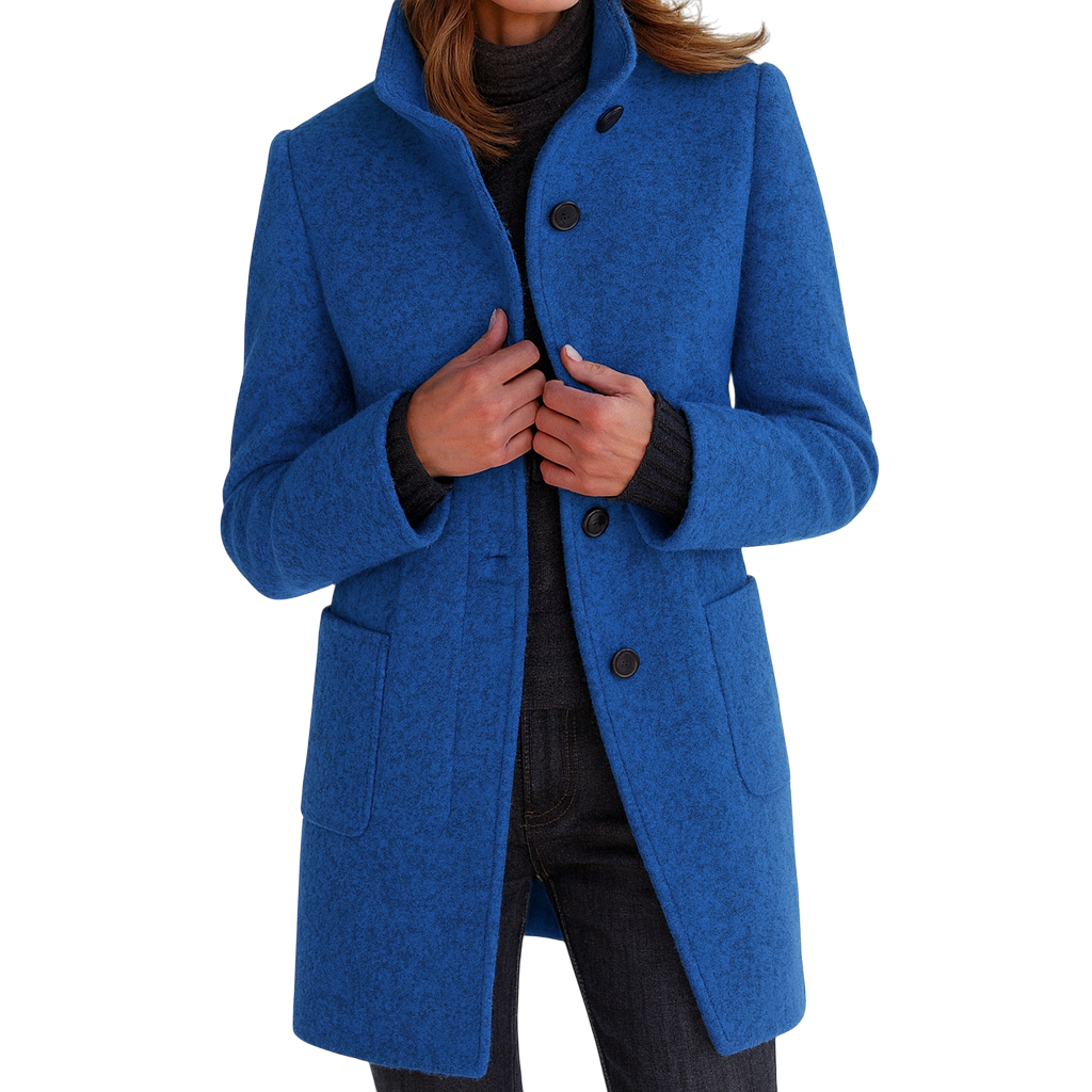 EZORA – Dámský kabát s vysokým límcem