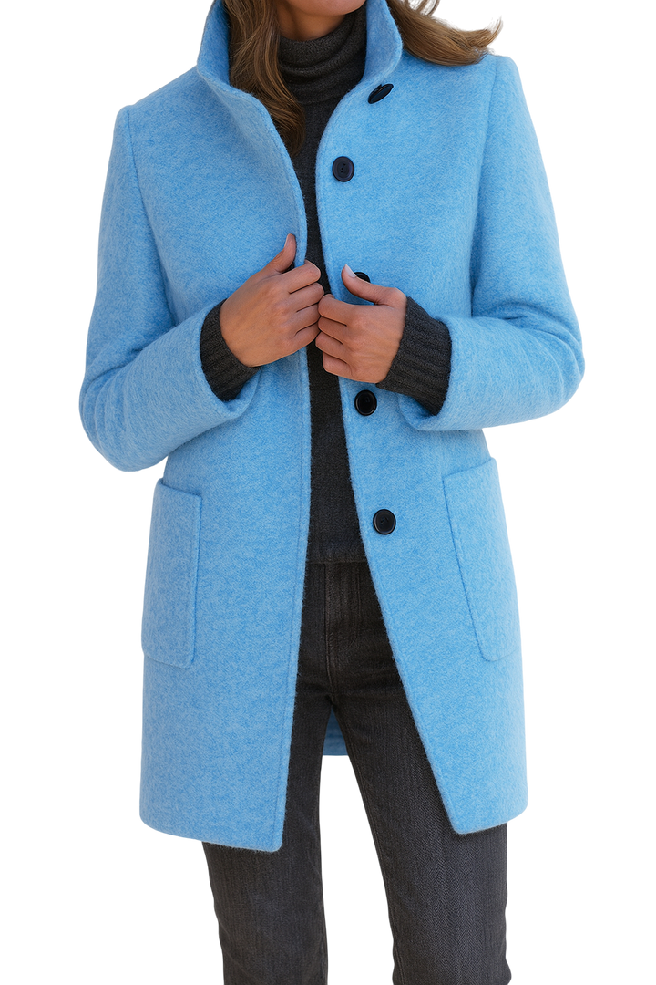 EZORA – Dámský kabát s vysokým límcem