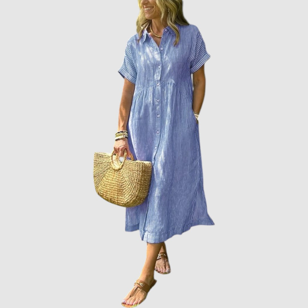 Kateřina - Pruhovaná košile s knoflíky