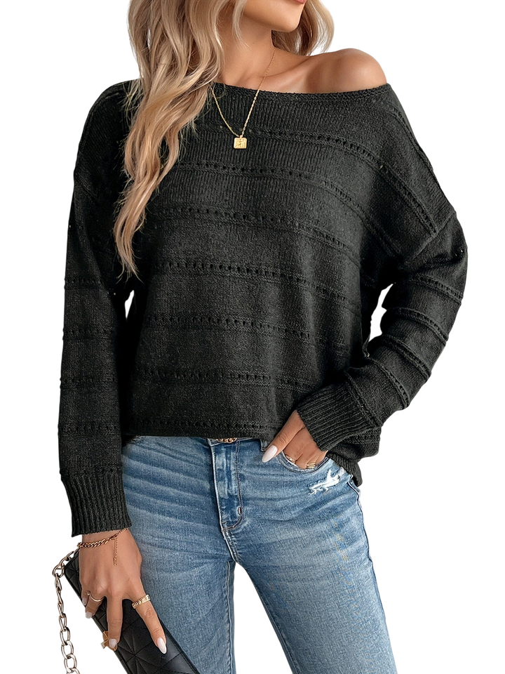 EZORA - Elegantní prošívaný svetr