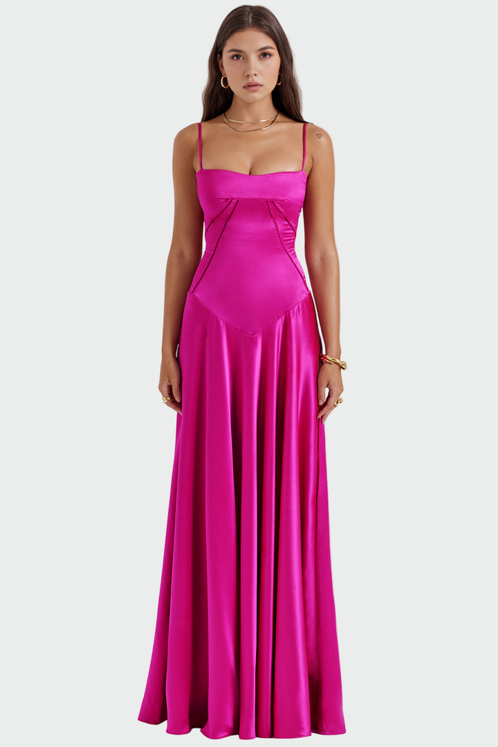 Vítězslava – Saténové Dámské Šaty