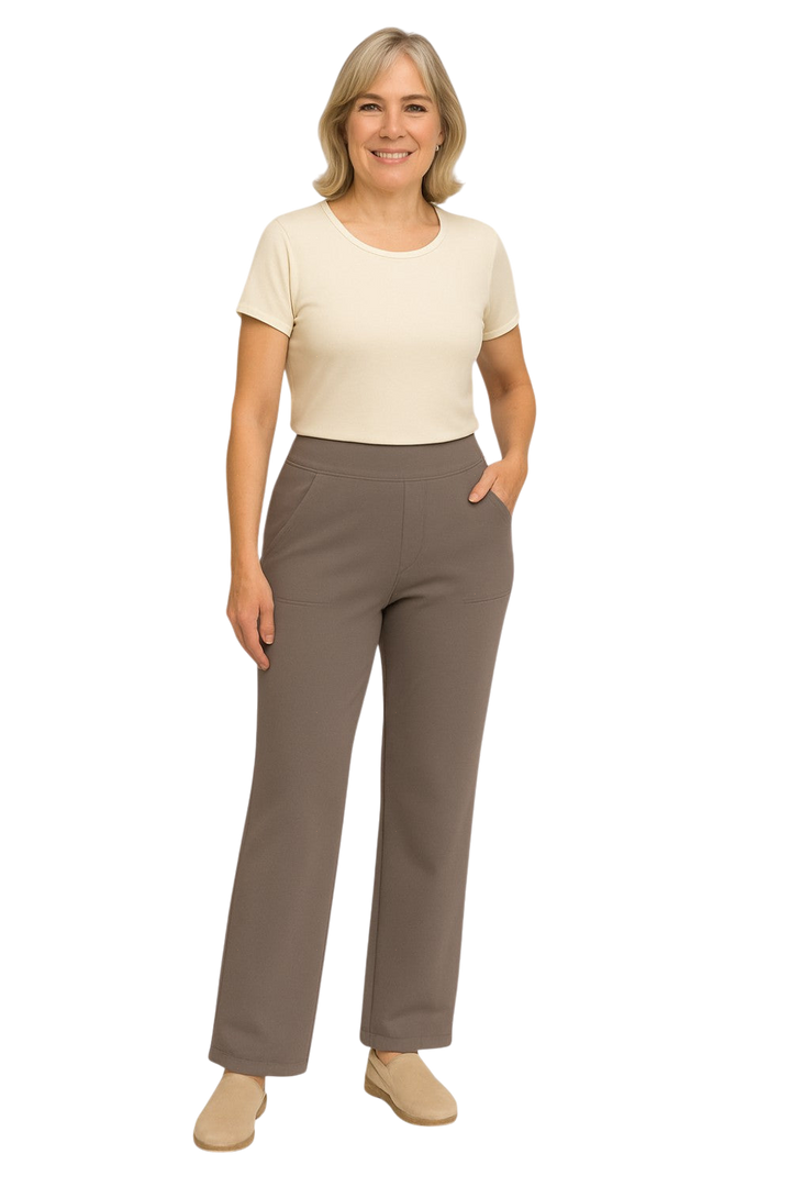 EZORA - Elegantní kalhoty z měkkého žerzeje