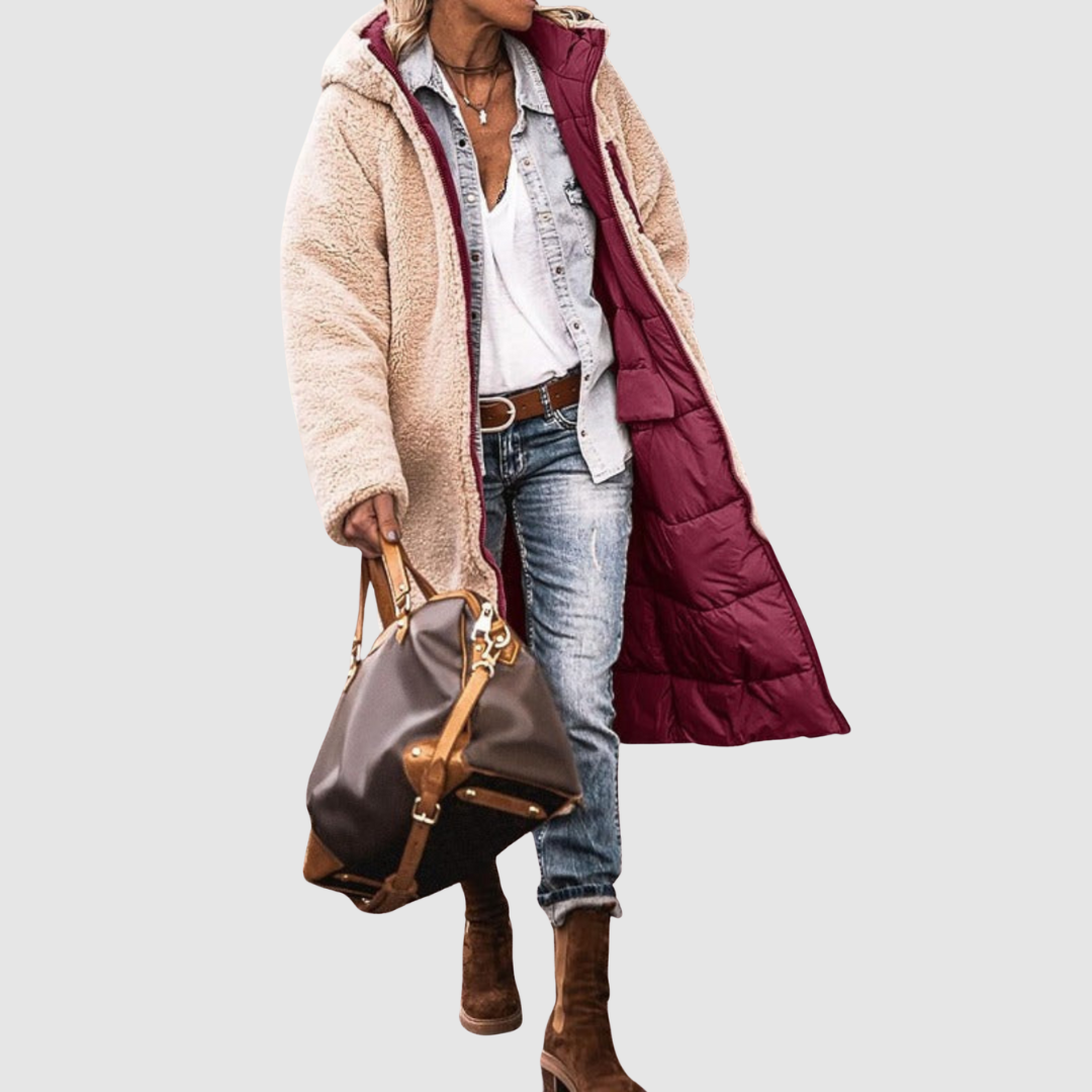 Laura - Zimní kabát s oboustranným střihem