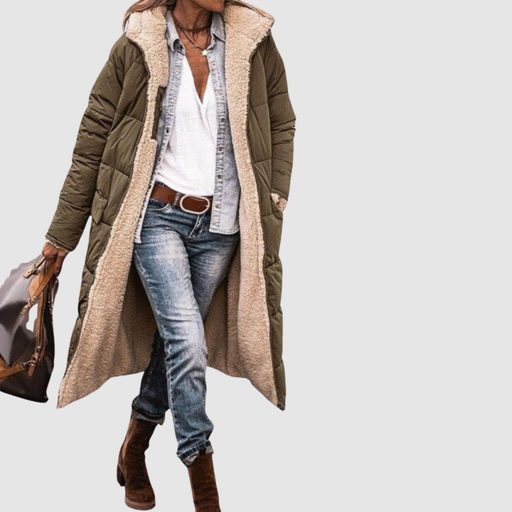 Laura - Zimní kabát s oboustranným střihem