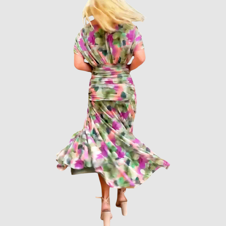 Lucie - Elegantní šaty s výstřihem do V