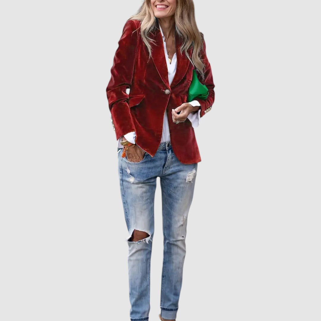 Natálie - Elegantní sametová bunda