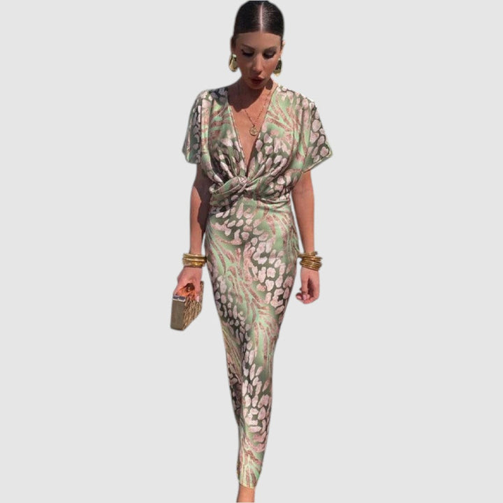 Elena - Sofistikované hedvábné šaty