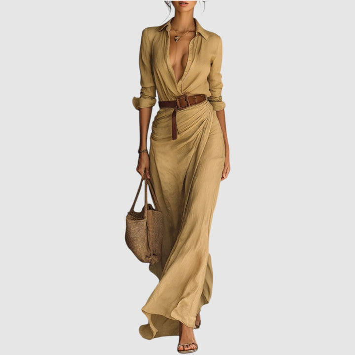 Josefína - Maxi zavinovací šaty