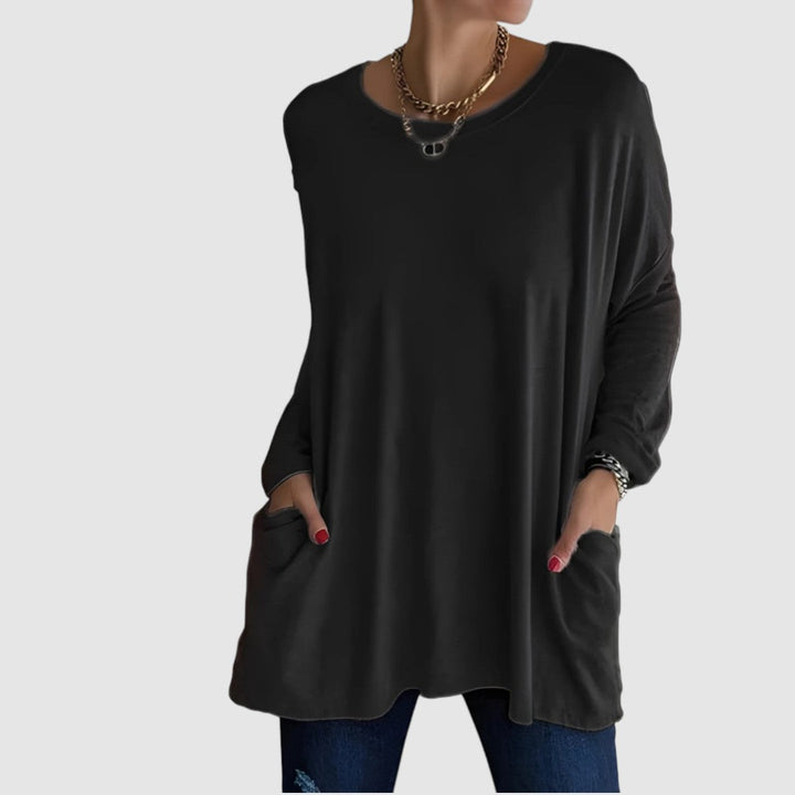 Anna - Pohodlný top s dlouhým rukávem