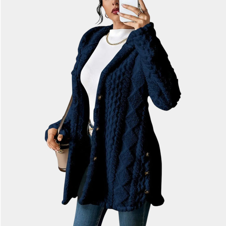 Štěpánka - Plyšový kardigan s kapucí