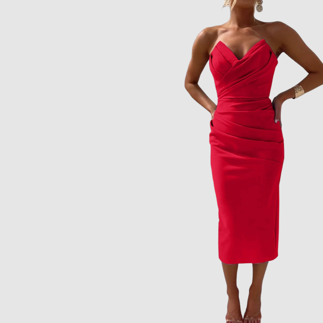 Kristýna - Elegantní Šaty Bez Ramínek