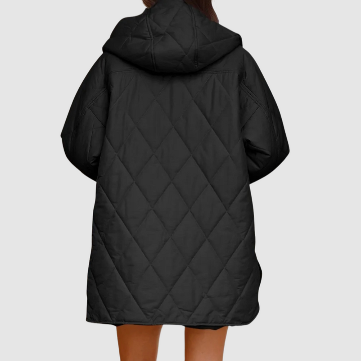 Kristýna - Přehnaně velký zimní kabát s kapucí