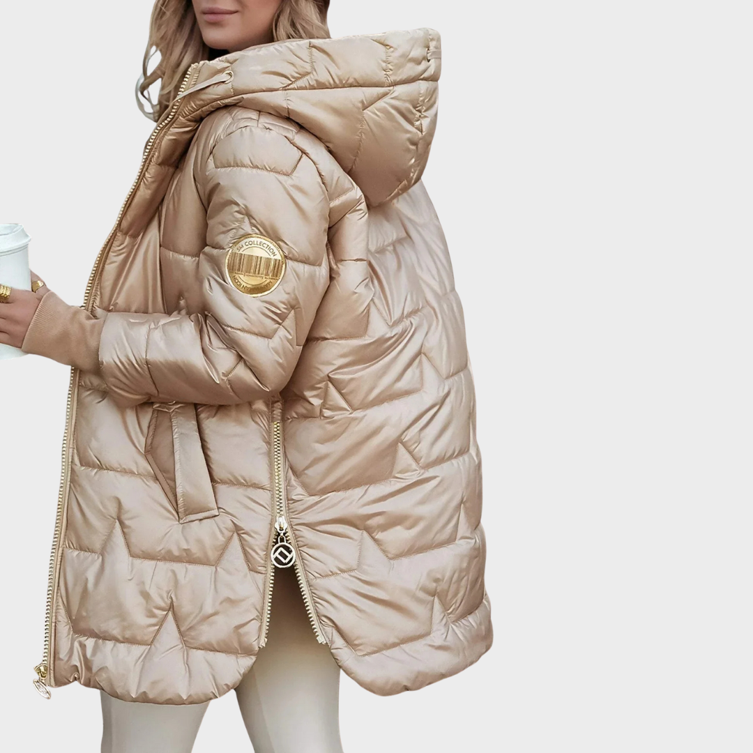 EZORA - Elegantní zimní kabát s kapucí