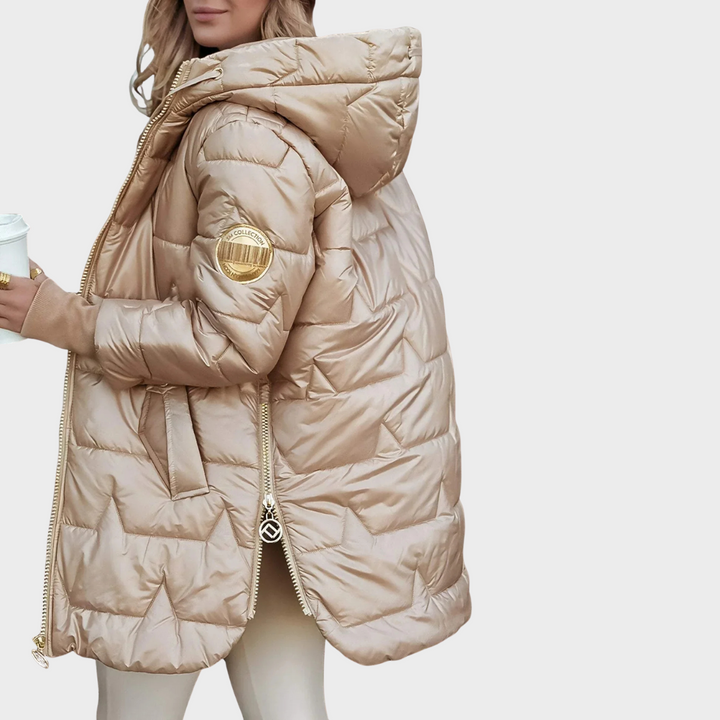 EZORA - Elegantní zimní kabát s kapucí