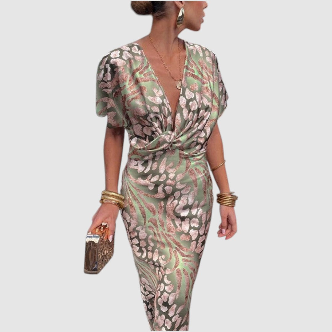 Elena - Sofistikované hedvábné šaty