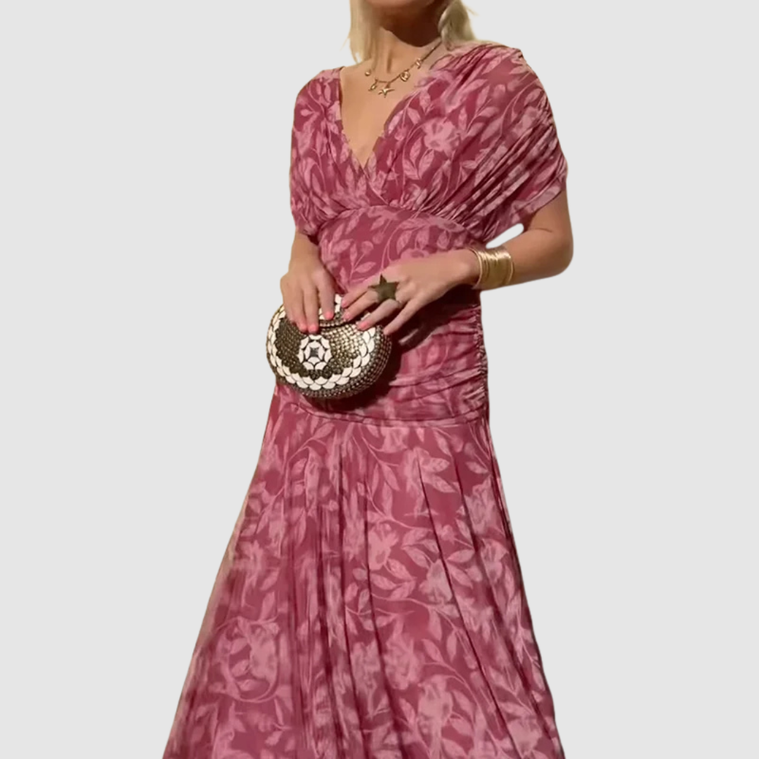 Lucie - Elegantní šaty s výstřihem do V