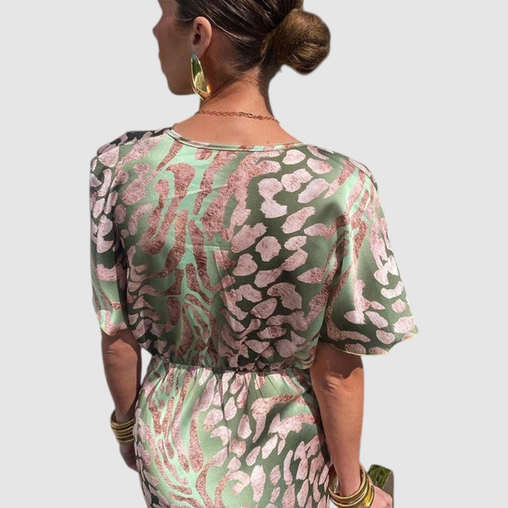 Elena - Sofistikované hedvábné šaty