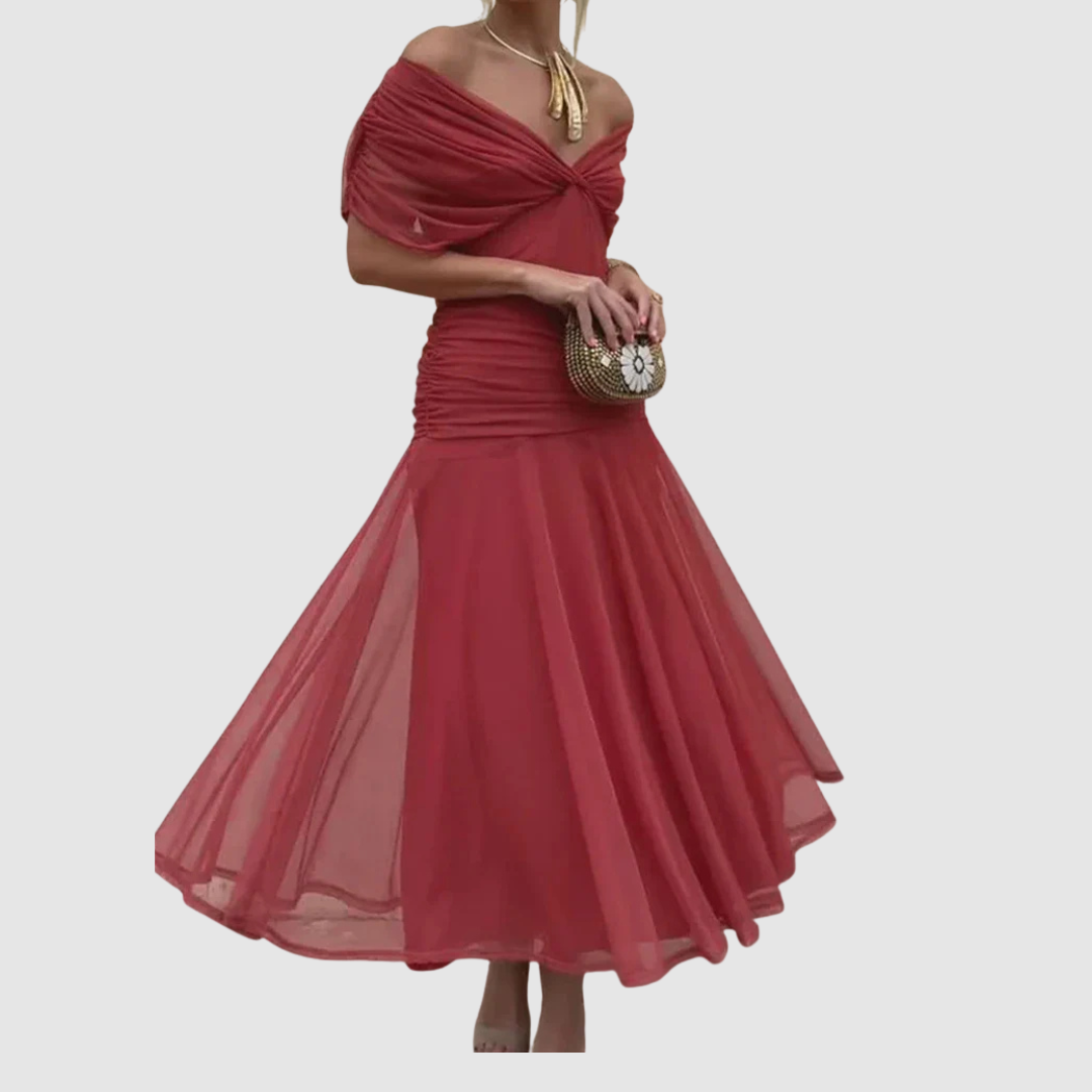 Lucie - Elegantní šaty s výstřihem do V