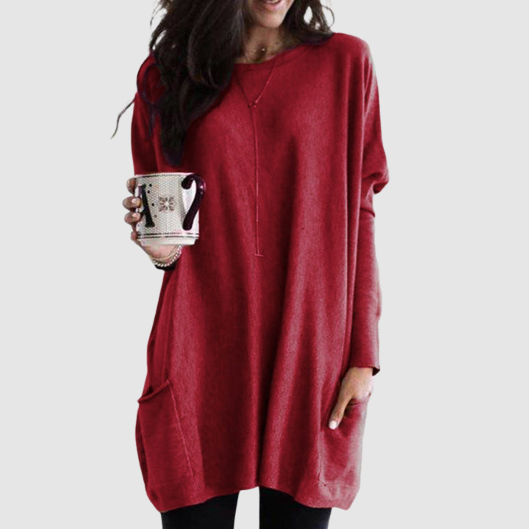 Beáta - Dámská volná tunika s kapsami