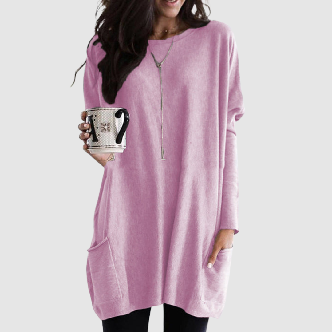 Beáta - Dámská volná tunika s kapsami