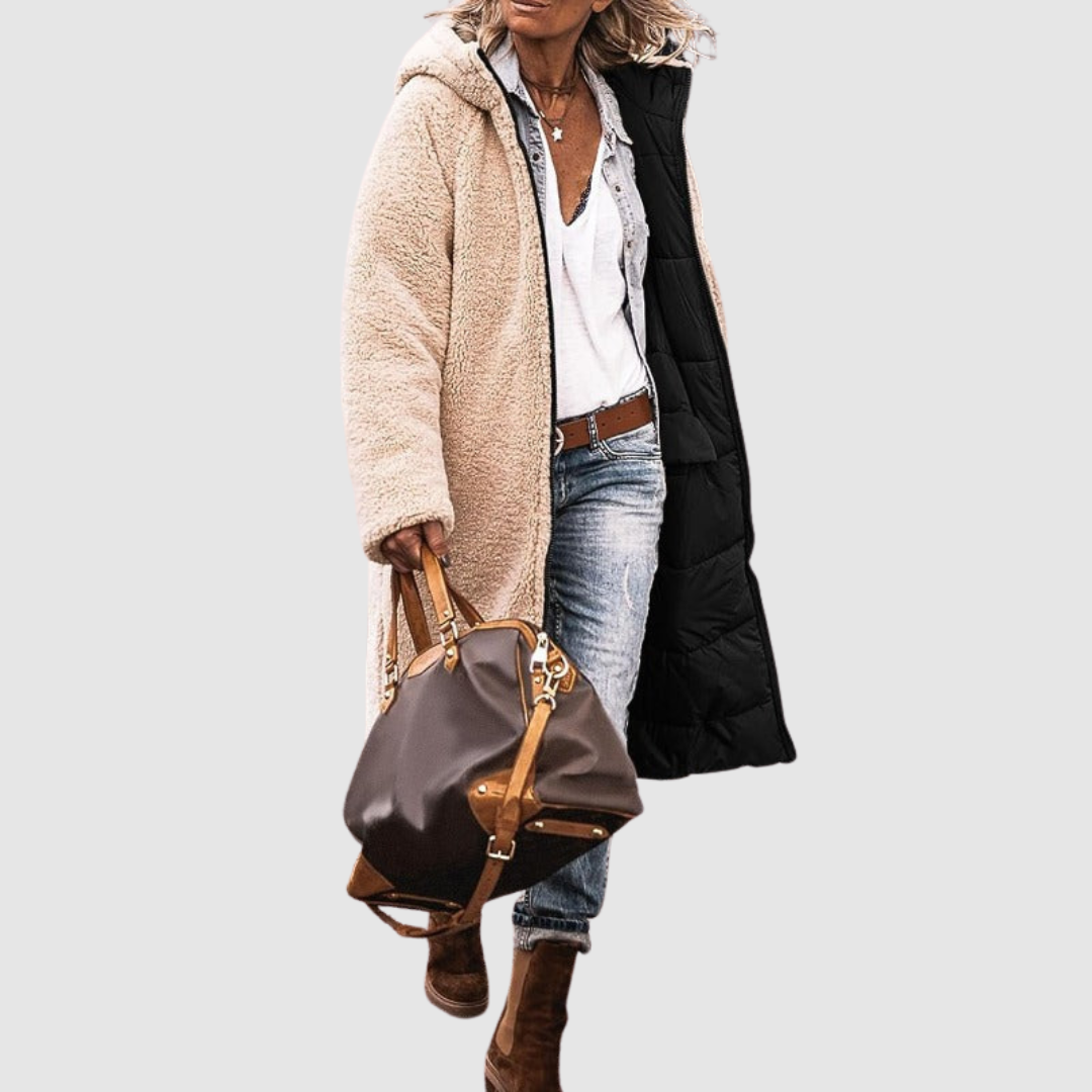 Laura - Zimní kabát s oboustranným střihem