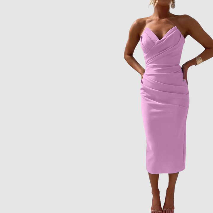 Kristýna - Elegantní Šaty Bez Ramínek