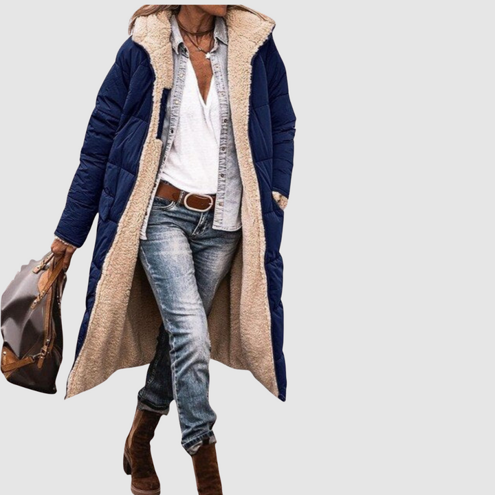 Laura - Zimní kabát s oboustranným střihem