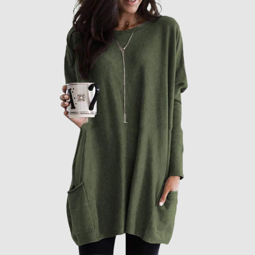 Beáta - Dámská volná tunika s kapsami