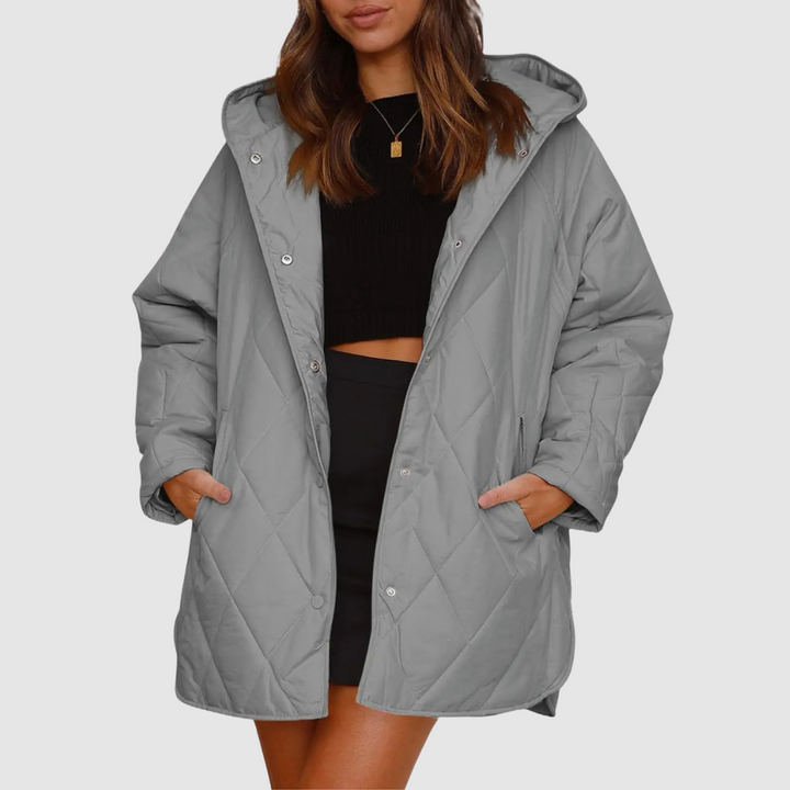 Kristýna - Přehnaně velký zimní kabát s kapucí