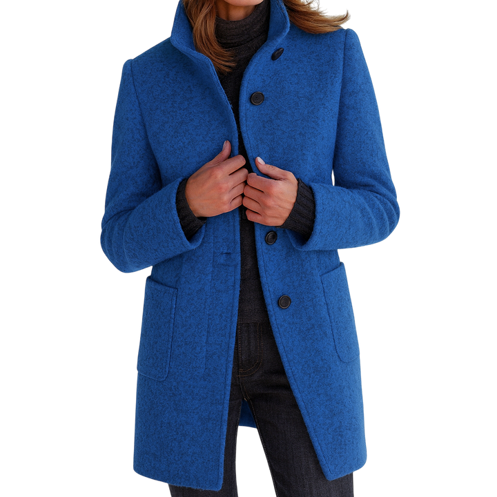 EZORA – Dámský kabát s vysokým límcem