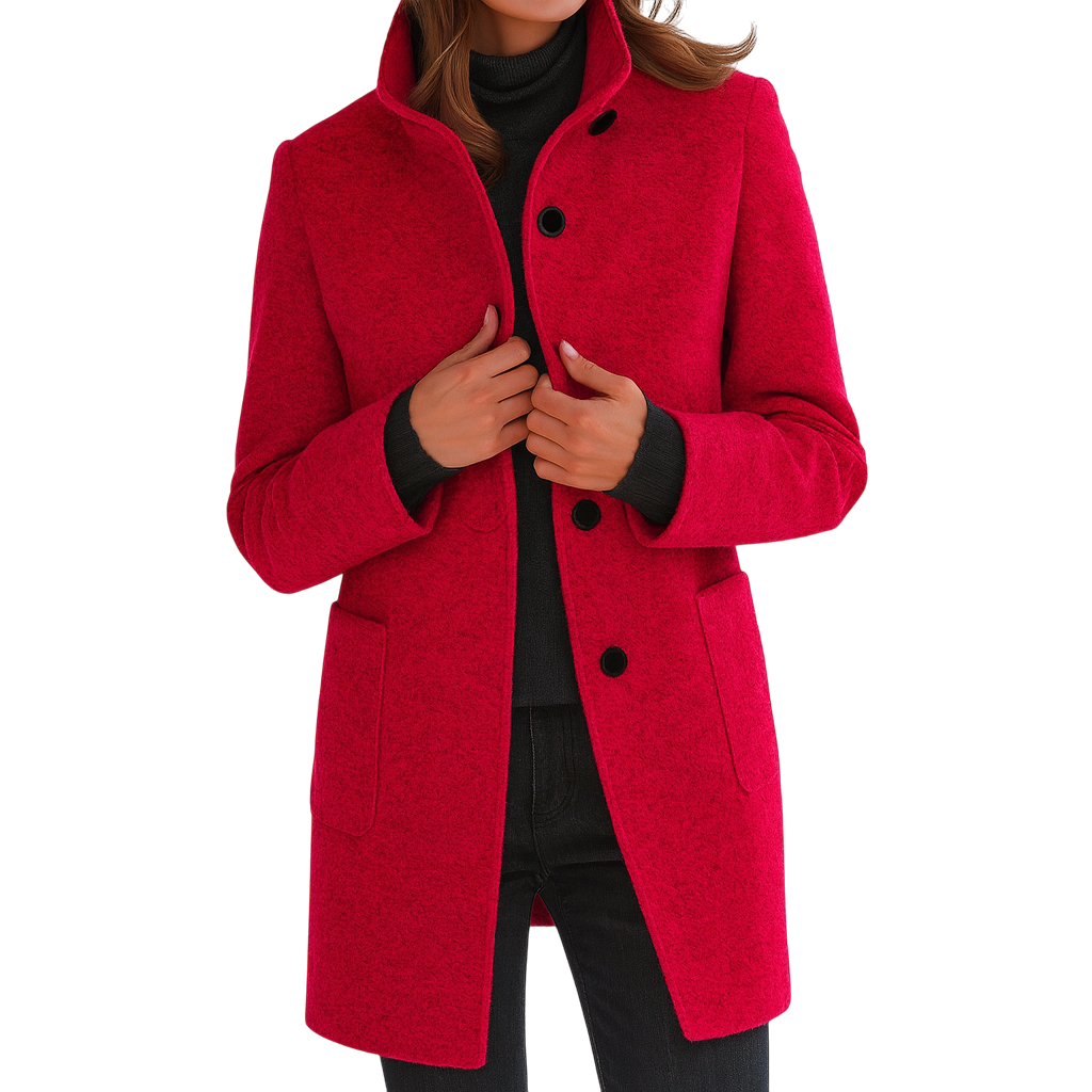 EZORA – Dámský kabát s vysokým límcem