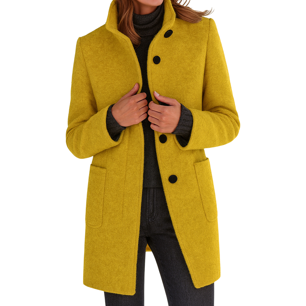 EZORA – Dámský kabát s vysokým límcem