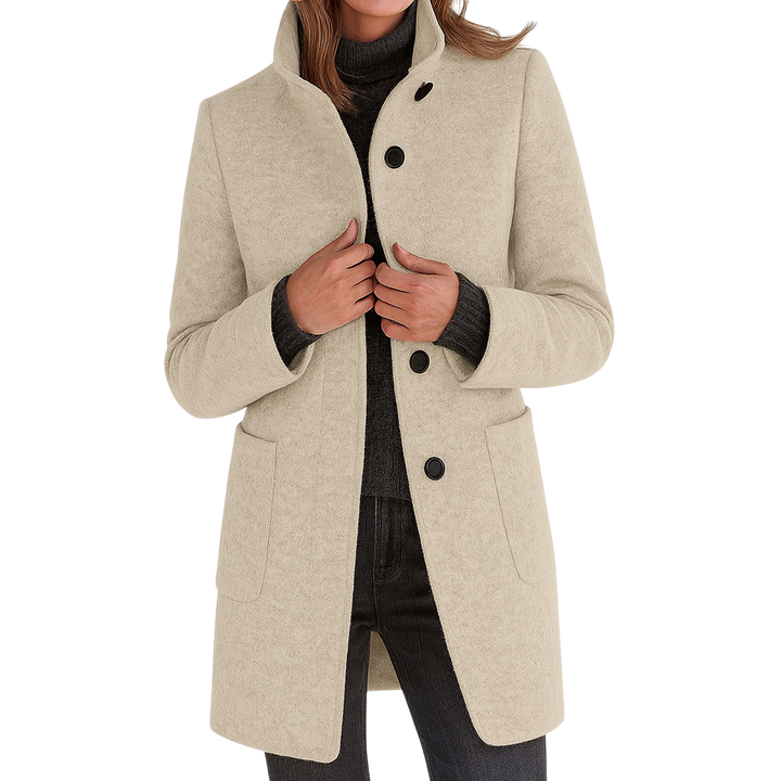 EZORA – Dámský kabát s vysokým límcem